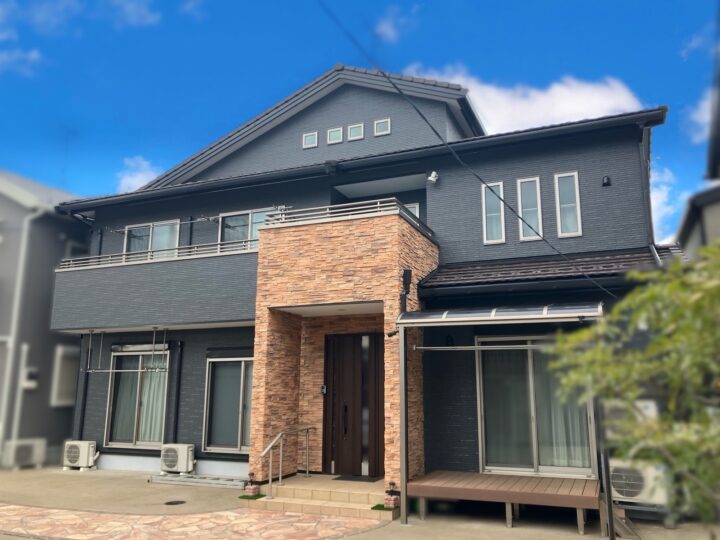 川口市　T様邸　グレー系の外壁で以前よりさらに高級感がUPしました！