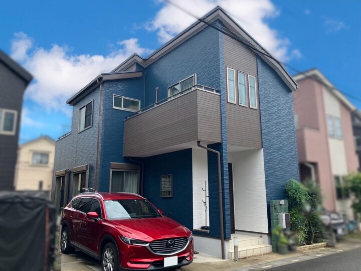 川口市　リフォーム補助金　S様邸　深みのあるマウンテンブルーで洗練されたお住まいに！