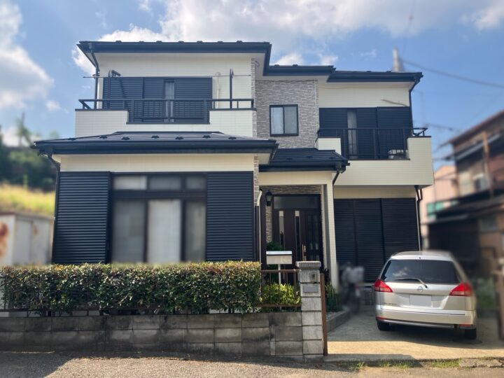 川口市　リフォーム補助金　A様邸　外壁を塗り替えてリフレッシュ、どの角度から見ても美しい仕上がりに！